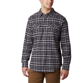 Columbia Overhemd Heren, Flare Gun Stretch Flannel Big DonkerGrijs, 45YKMQBCU